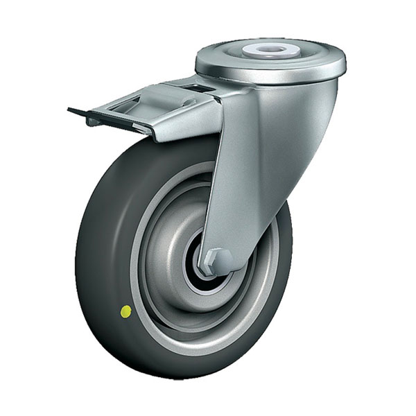 Swivel Castor With Total Lock Transport Series CR, Wheel AEL